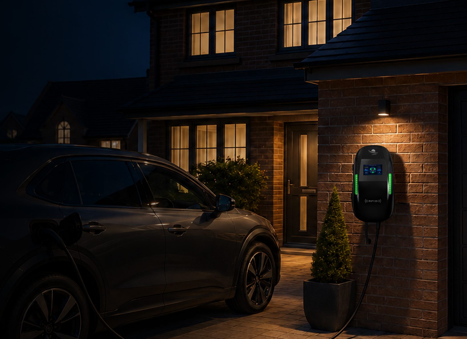 7kW home EV charger with Type 2 connector