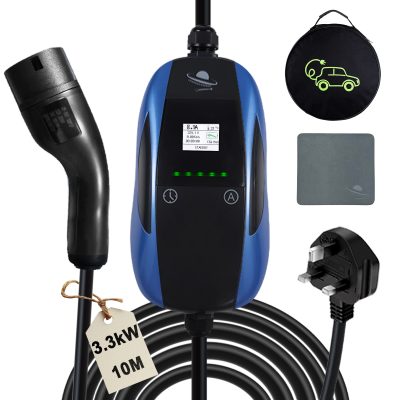 LEISHENG ENERGY 3.3kW EV Charger Type 2 10M Cable Blue