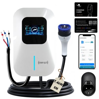 LEISHENG ENERGY 7kW EV Charger Type 2 6M Cable White