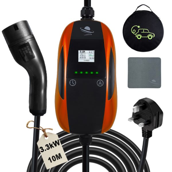 LEISHENG ENERGY 3.3kW EV Charger Type 2 10M Cable Orange